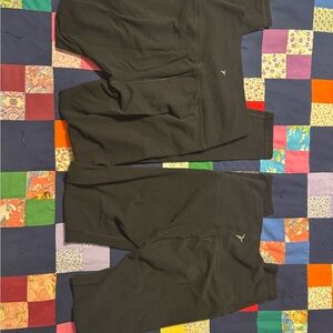 Old Navy Black Leggings Set - Twin Pair